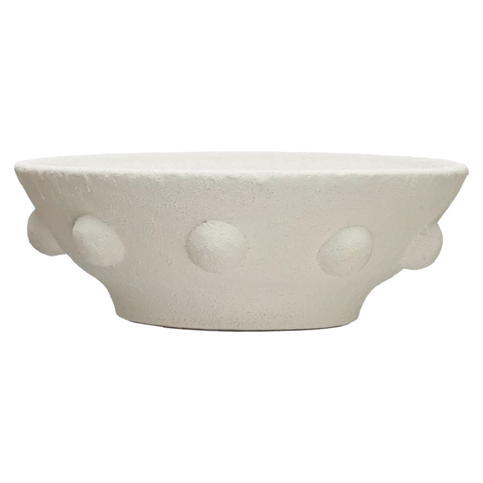 White Bowl with Dots