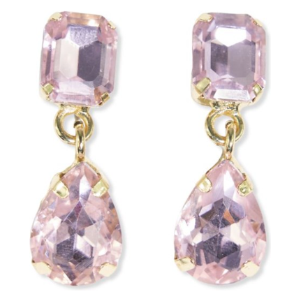 Allysa solid dangle earrings light pink