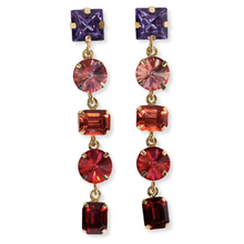  Priscilla 5-tier mixed stones drop earrings amsterdam