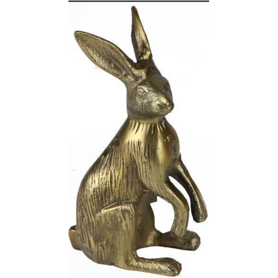 Standing Rabbit Antique Gold