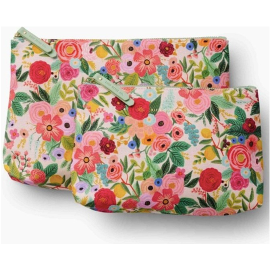 Garden Party Zippered Pouch Set