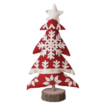  Wool Felt Christmas Tree w/Slice Base