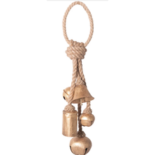  Metal Bells on Jute Hanger