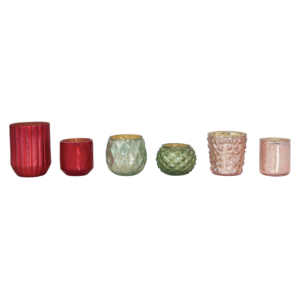 Mercury Glass Votive Holders