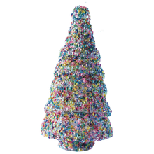  Recycled Glass Tree w/ Sequins, Multi Color