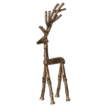  Aluminum Twig Deer, Antique Gold