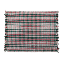  Woven Cotton Blend Throw w/ Fringe