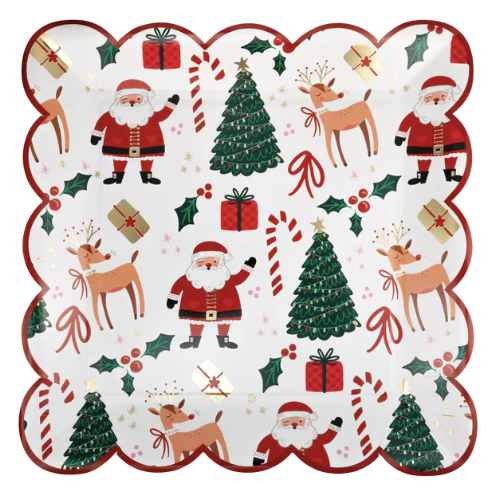 WHIMSY CHRISTMAS SCATTER 10" PLATE