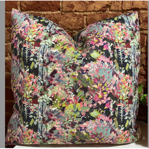 Wildflower Magenta Custom Pillow