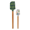 Silicone & Wood Spatulas w/ Holiday Patterns (set of 2)