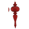 Mercury Matte Red Finial Ornaments