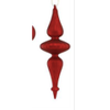 Mercury Matte Red Finial Ornaments