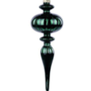 Shiny Finial Glass Ornaments Hunter