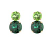 2 Round Stone Earrings