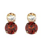2 Round Stone Earrings