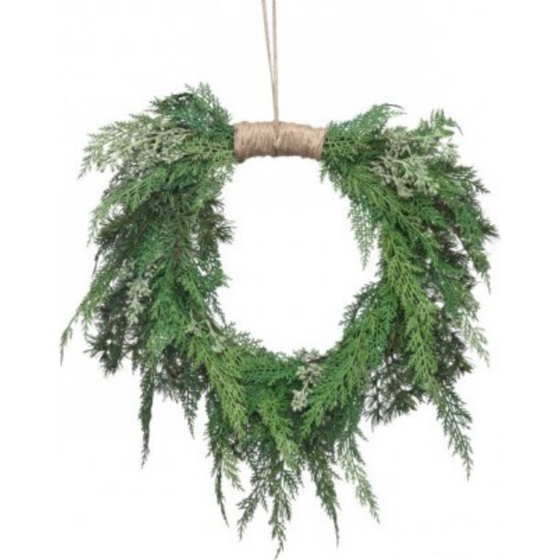 Natural Touch Pine Cedar Wreath
