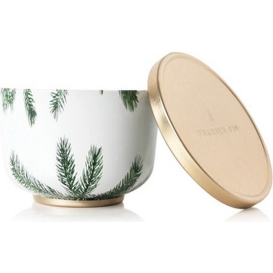 Frasier Fir Poured Candle Tin, Gold Lid