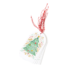  Golden Christmas Tree Oversized Tag