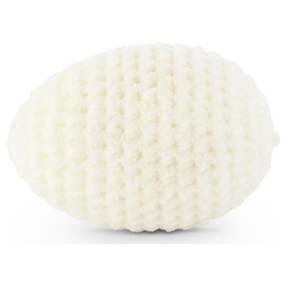 White Crochet Easter Egg