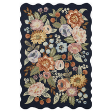  Rifle Paper Co. Vintage Blossom Navy Rug