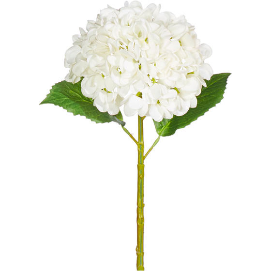 Real Touch White Hydrangea Stem 20"