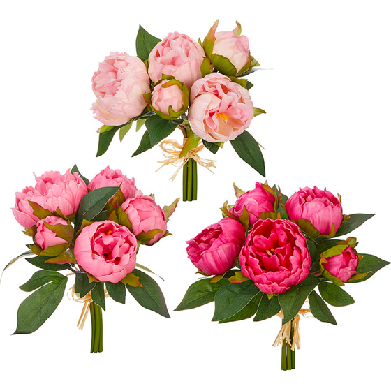 Pink Real Touch Peony Bundle
