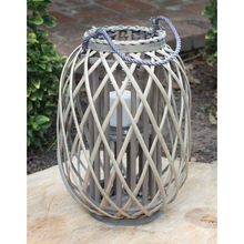  Grey Willow Lantern with Glass