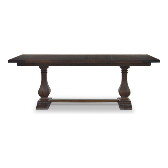 Trestle Dining Table 84"