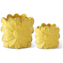  Yellow Ceramic Sunflower Pot