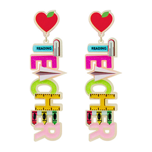  Teacher Glitter Earrings