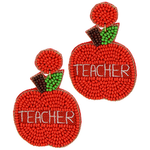  Teacher Apple Earrings