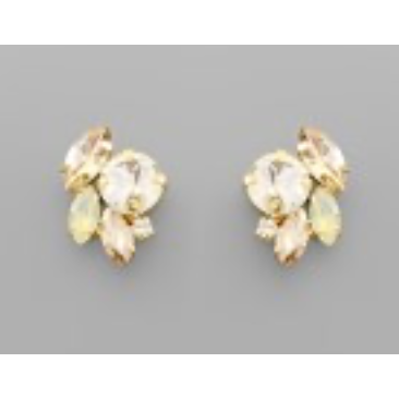 Round Marquise Stone Earring