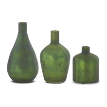  Antique Green Matte Bottle Vase