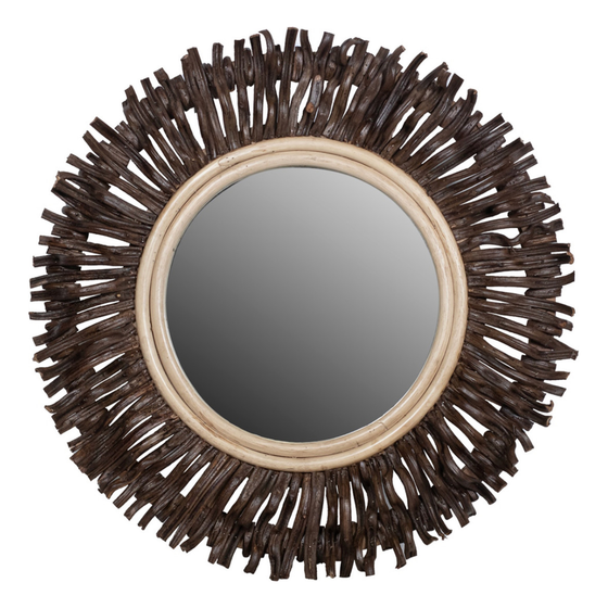 Hapsala And Rattan Mirror