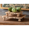 Square Wooden Footed Serving Riser