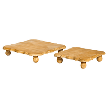  Square Wooden Footed Serving Riser