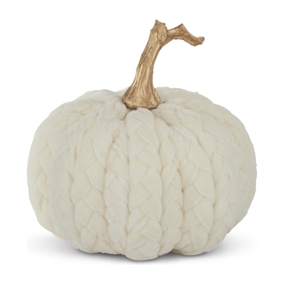 White Braided Pumpkin