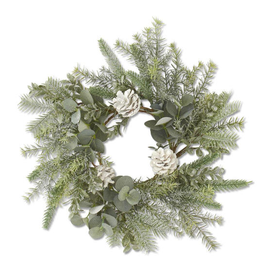 Silver Glittered Eucalyptus Wreath