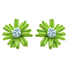  Raffia Flower Earrings