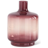 Burgundy Transparent Glass Vases