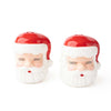 Santa Head Salt & Pepper Shaker Boxed Set, Red