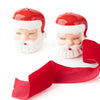 Santa Head Salt & Pepper Shaker Boxed Set, Red