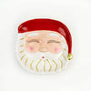 Red Santa Ceramic Dessert Plate, 7-Inch