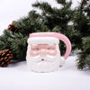 Pink Santa Coffee Mug, Ceramic, 8 oz
