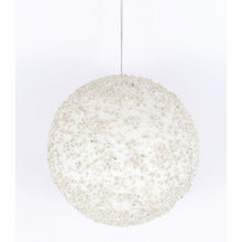  White Elegant Jewel Ball Ornament