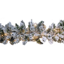  Snowfrost Prelit Garland 9'x12"