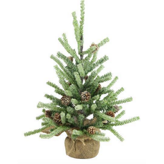 18"H Frosted Pine Tree