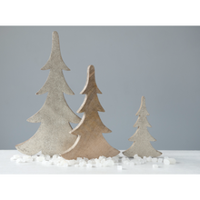  Glitter Wooden Trees'