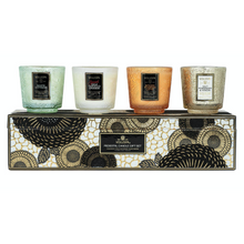  Japonica Holiday - 4 Pedestal Candle Gift Set