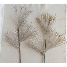  Gold Faux Pine Branch with Sequins